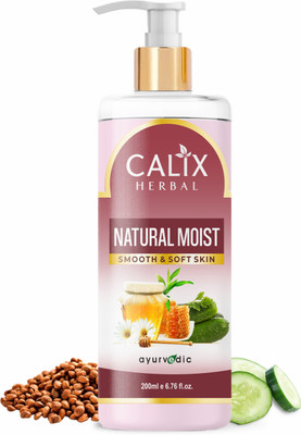 calix Herbal Organic Natural Moist Lotion For Face & Body With Honey & Cucumber For Men & Women With Suitable For All Types Of Skin(200 ml)