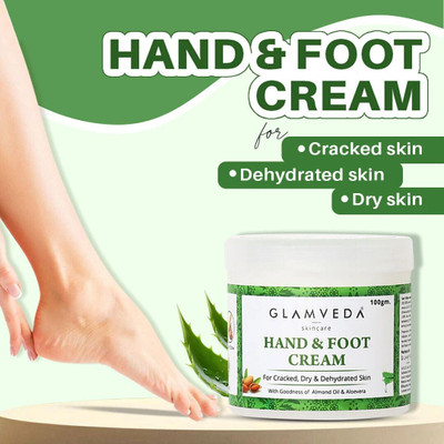 GLAMVEDA Hand & Foot Care Cream For Rough, Dry and Cracked Heel(100 g)