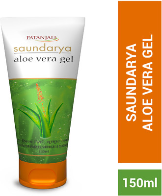 PATANJALI Aloe Vera Gel for Face & Hair, Glowing Skin, Pure Aloe Vera Extract(150 ml)