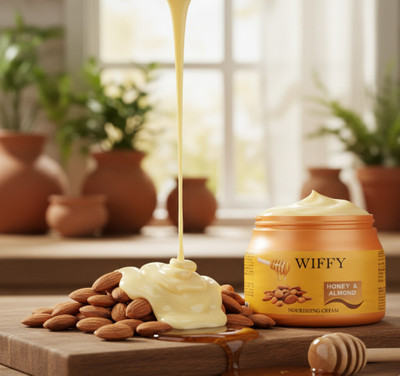 Wiffy Honey & Almond Hydrating Cold Cream for All Skin Types(200 g)