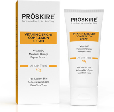 Proskire Vitamin C Bright Complexion Cream For Dark Spots, Glow & Radiant Skin(50 g)