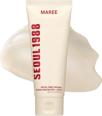 Maree SEOUL 1988 Snail Mucin + Rice Cream – Gentle Daily Moisturizer Sensitive Skin(100 ml)