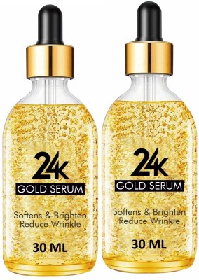 house of common 24K Gold Face Serum for Moisturizing, Anti Aging & Anti Wrinkle (30ml) Pack of 2(60 ml)