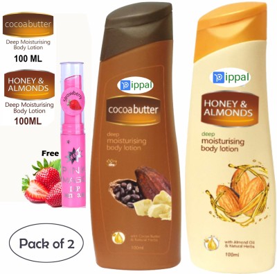 PIPPAL CocoaButter Almonds With Honey Body Lotion(200 ml)