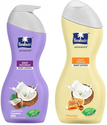 Parachute Deep Nourish and Soft Touch Body Lotion (2 Pack, 400ml Each)(800 ml)