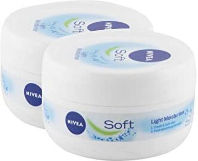 NIVEA Soft Light Moisturiser Cream 200 Ml ( Pack Of 2 )(400 ml)