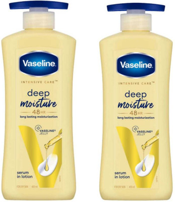 Vaseline Deep Moisture Jelly lotion 400 Ml ( Pack Of 2)(800 ml)
