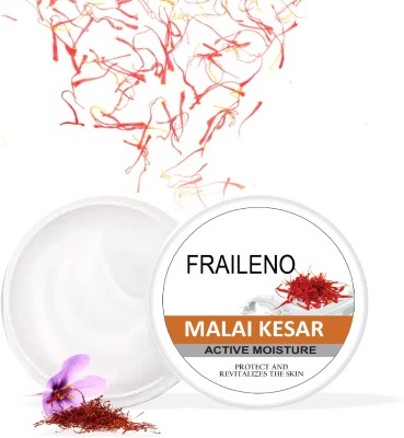 FRAILENO Malai kesr Moisturizing cream for Dry skin I Face & Body(200 ml)