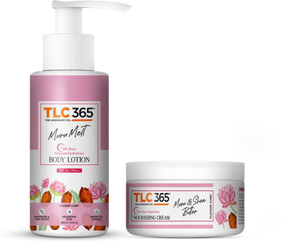 TLC 365 Muru & Shea Butter Nourishing Cream & Muru Melt Intense Hydration Lotion Combo(200 ml)