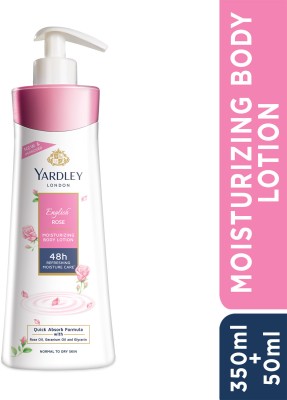 Yardley London English Rose Moisturizing Hand & Body Lotion With Rose & Geranium Oil(400 ml)