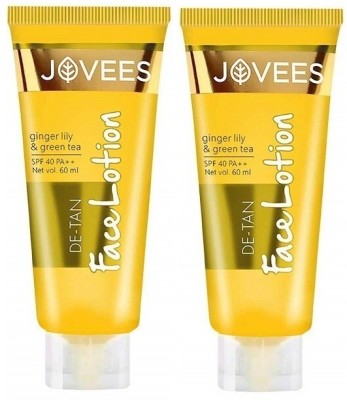 JOVEES Ayurvedic De-Tan Lotion Pack of 2(60 ml)