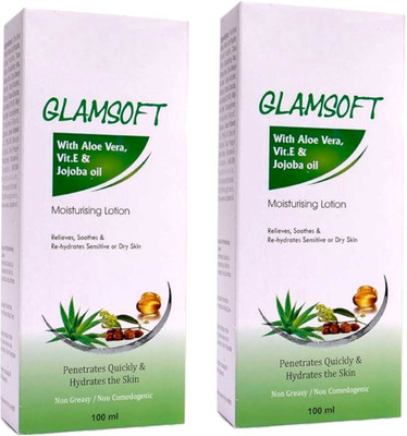 DOOMSDAY GLAM-SOFT MOSITURIZING LOTION FOR HYDRATE & SOOTHES SKIN PACK OF 100ml x 2(200 g)