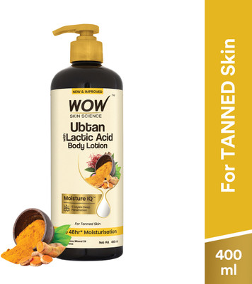 WOW SKIN SCIENCE Ubtan With Lactic Acid Body Lotion(400 ml)