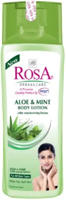 ROSA Aloe and Mint body lotion with Cocoa Butter | For Men & Women(500 ml)