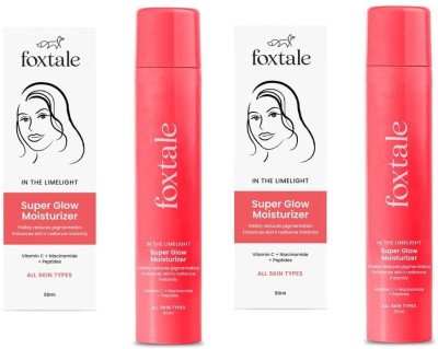 Foxtale In The Limelight Vitamin C Super Glow Moisturiser Niacinamide,Peptides Each 50ml(100 ml)