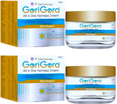 FLORENTHA GORI-GORA CREAM FOR BRIGHTEING & FAIRNESS SKIN PACK OF 50g x 2(100 g)