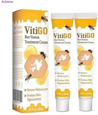 ACTIWOW Vitigo Bee Venom Cream with Skin Soft Barrier(100 ml)