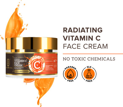 KHADI NATURAL Vitamin C Face Cream | Reducing Dark Spots | Protect dullness | Powered Botanics(50 g)