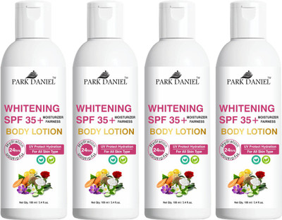 PARK DANIEL Skin Whitening SPF 35+ Detan Moisturizing Body Lotion Pack 4 of 100 ML(400 ML)(400 ml)