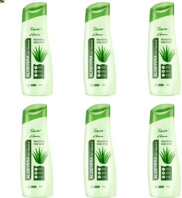 Rastic Assure Nourishing Aloevera Body Lotion Pack of 6 Lid-128(600 ml)