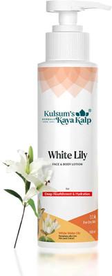 Kulsum's Kaya Kalp White Lily, Daily Body Lotion, for Deep Nourishment and Hydration,200ml(200 ml)