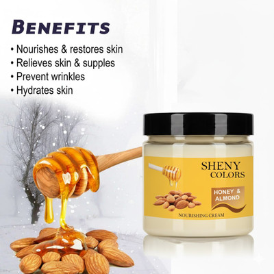 SHENY COLORS Best Honey and Almond Cold Cream – Non-Greasy Formula for Daily Use(100 g)