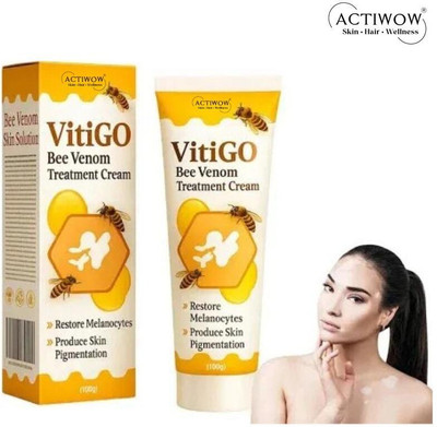 ACTIWOW Vitigo Bee Venom Cream for Quick Hydration Fix Cream Moisturizer(100 g)