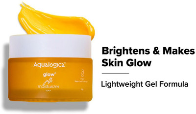 Aqualogica Glow+ JellO Illuminating Face Moisturizer with Vitamin C & Papaya(50 g)