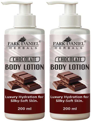 PARK DANIEL HERBALS Chocolate Body Lotion 200ml Deep Cocoa Butter Moisturizer for Dry Skin(400 ml)