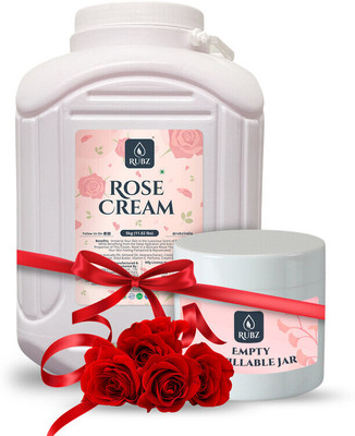Rubz Rose Rich Moisturizing Cream With Rose Extract & Vitamin E For Dry Skin | 5 Kg(5 kg)