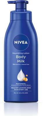 NIVEA Body Milk, Moisturizer Lotion, with Deep Moisture Serum, Almond Oil & Vitamin E(400 ml)