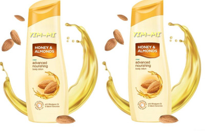 yim~mi Honey & Almonds Advanced Nourishing Body Lotion, For Normal to Dry skin set of 2(100 ml)