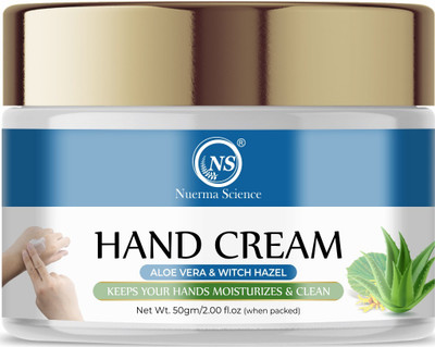 Nuerma Science Hand Cream for Ultra Moisturization enrich with Aloe Vera & Witch Hazel(50 g)