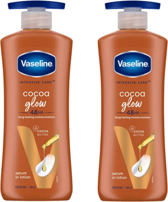 Vaseline Intensive care Cocoa Glow lotion 400 ml (pack Of 2)(800 ml)