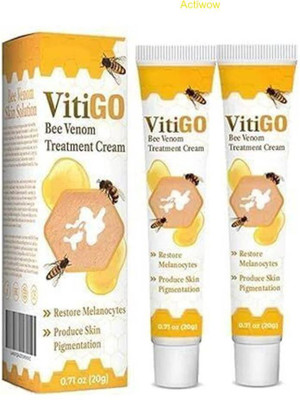 ACTIWOW Vitigo Bee Venom Cream with Clean Skin Promise(100 ml)