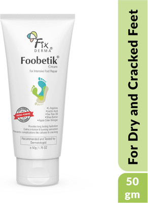 Fixderma Foobetik Foot Cream for Diabetic, Dry & Crack Heel, Moisturizes & Repair Feet(50 g)