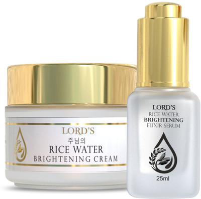 LORD'S LORDS Buy 1 Rice Water Brightening cream get free rice water Elixir Serum(100 ml)