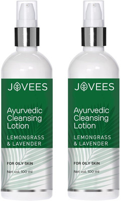 JOVEES Ayurveda Cleansing Lotion for oily skin, Pack of 2(200 ml)