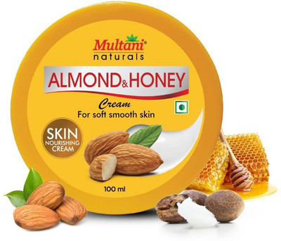 Multani Naturals Almond & Honey Moisturizer Cream | Nourish & Smooth Skin -(100 ml)