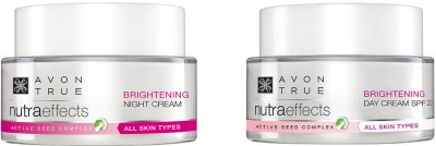 Avon Naturals Nutraeffects Brightening Day and Night Cream ( Pack of 2) 50 Gram Each Total(100 g)