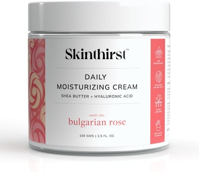 Skinthirst Bulgarian Rose Daily Moisturizing Shea Butter Body Cream with Hyaluronic Acid(100 g)