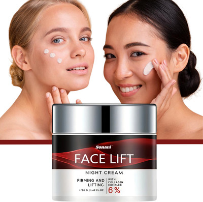 Sonavi Night Hydrating Face Moisturizer, Collagen Night Cream for Everyday Use(50 g)