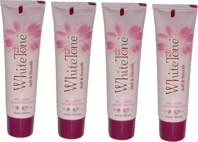 White Tone Face Cream, Sun Protection Soft & Smooth, 25g pack of 4(100 g)