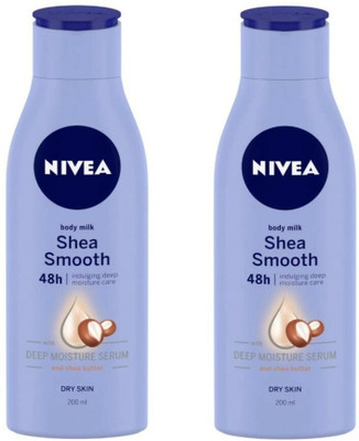 NIVEA Body Milk Shea Smooth Lotion 200 ml 2(400 ml)