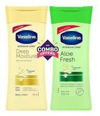 Vaseline DEEP MOISTURISE + ALOEVERA LOTION 100G EACH(200 ml)