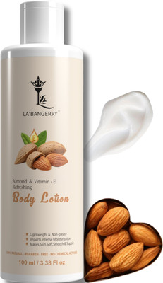 La'bangerry Almond and Vitamin E Skin moisturizer | All Skin Types | For Men & Women(100 ml)