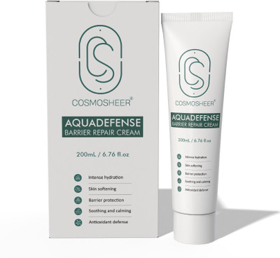 CosmoSheer AquaDefense 48-Hr Hydrating Barrier Cream with Shea Butter & Vitamin E(200 ml)