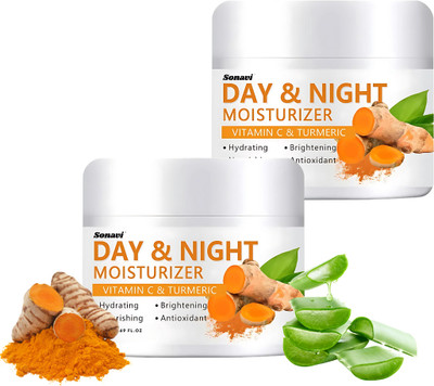 Sonavi Vitamin C and Turmeric Face Moisturizer | Soft Feel | All Skin Types(100 g)