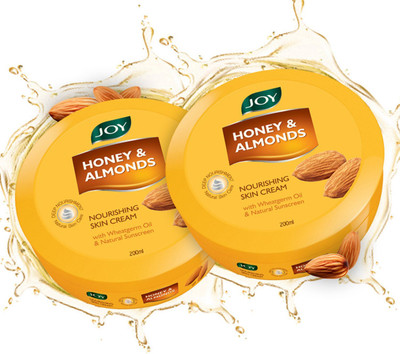 Joy Honey & Almonds Nourishing Skin Cream With Wheatgerm Oil & Natural Sunscreen(400 ml)