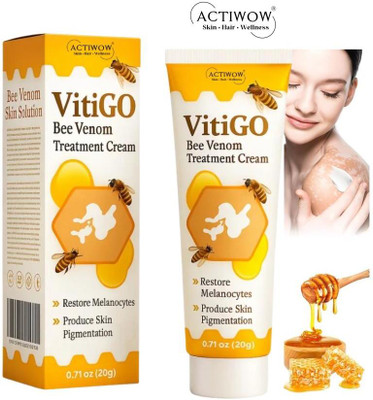 ACTIWOW Vitigo Bee Venom Cream for Light Patch Correction cream Moisturizer(100 g)